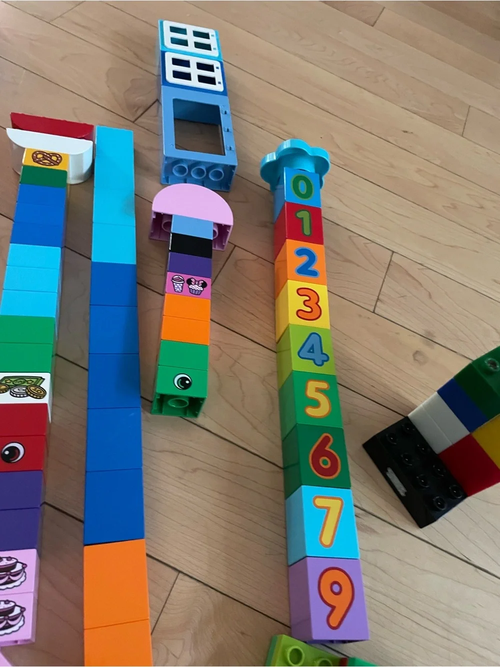Colorful Kids Building Block Vehicles Playset - Multi-Color